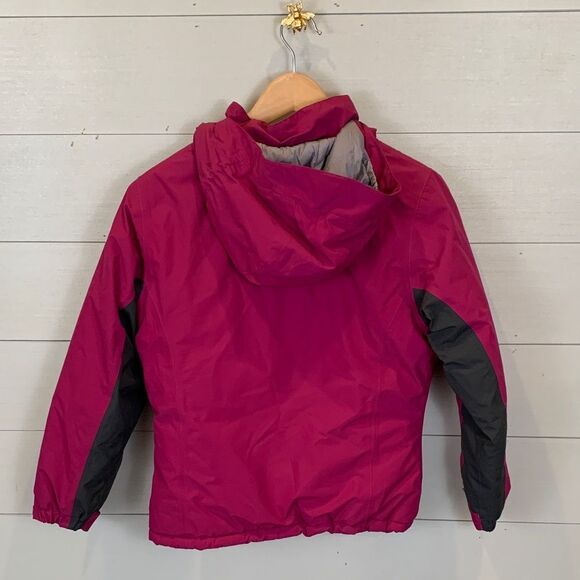 The North Face Kids' Magenta and grey Puffer Jacket size 14/16 large EUC snow - Picture 9 of 14